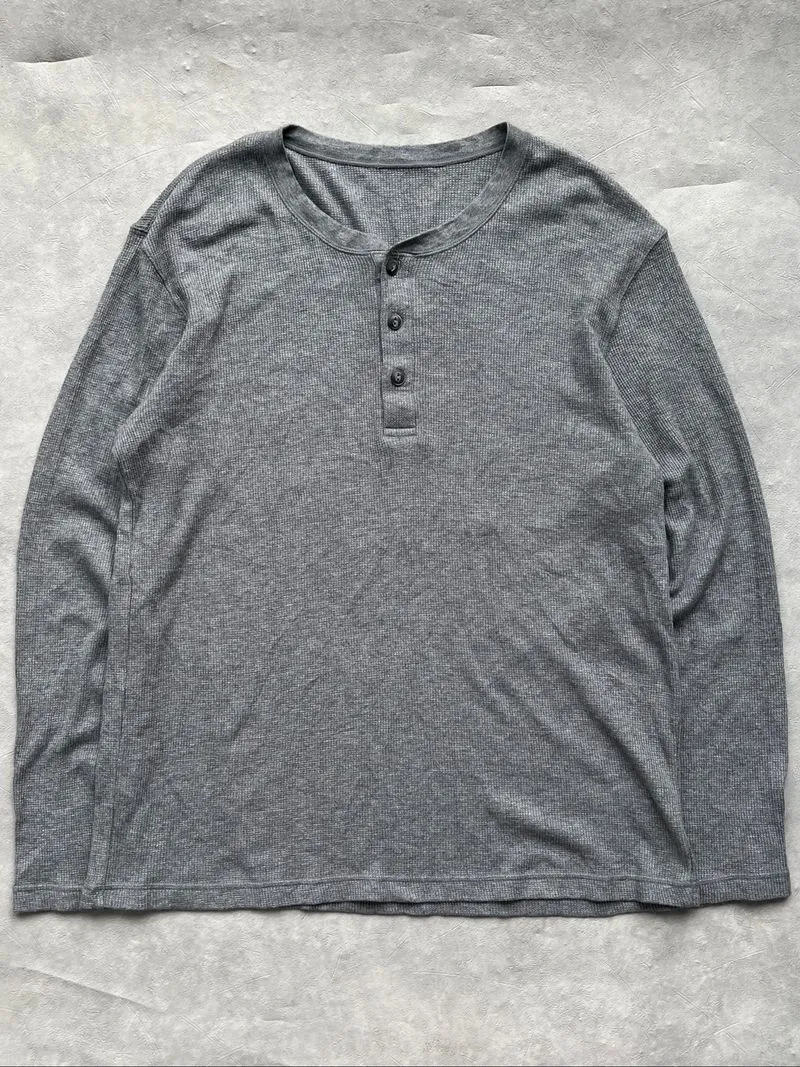 Henley shirt waffle uniqlo photo 1