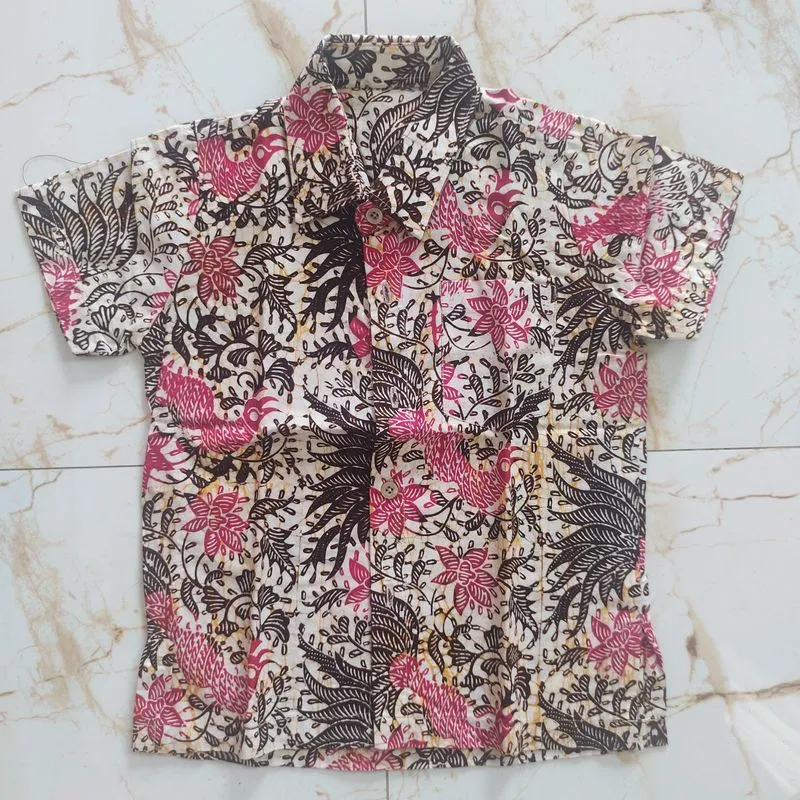 Kemeja batik madura anak 5 - 6 tahun photo 1
