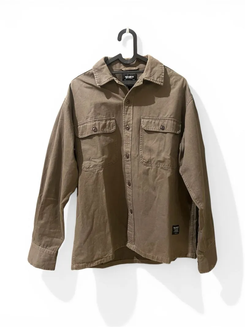 Brown Over-Shirt Long Sleeve by Pull&Bear photo 1