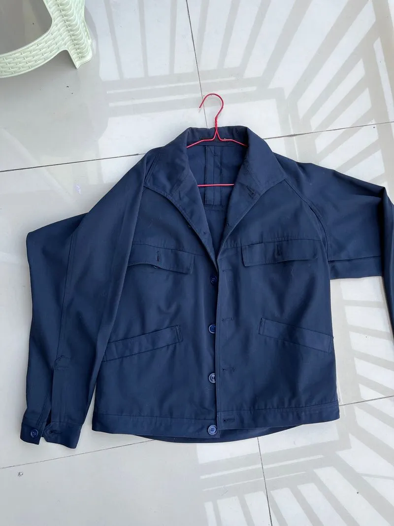 Vintage Casual Windbreaker Pria navy photo 1