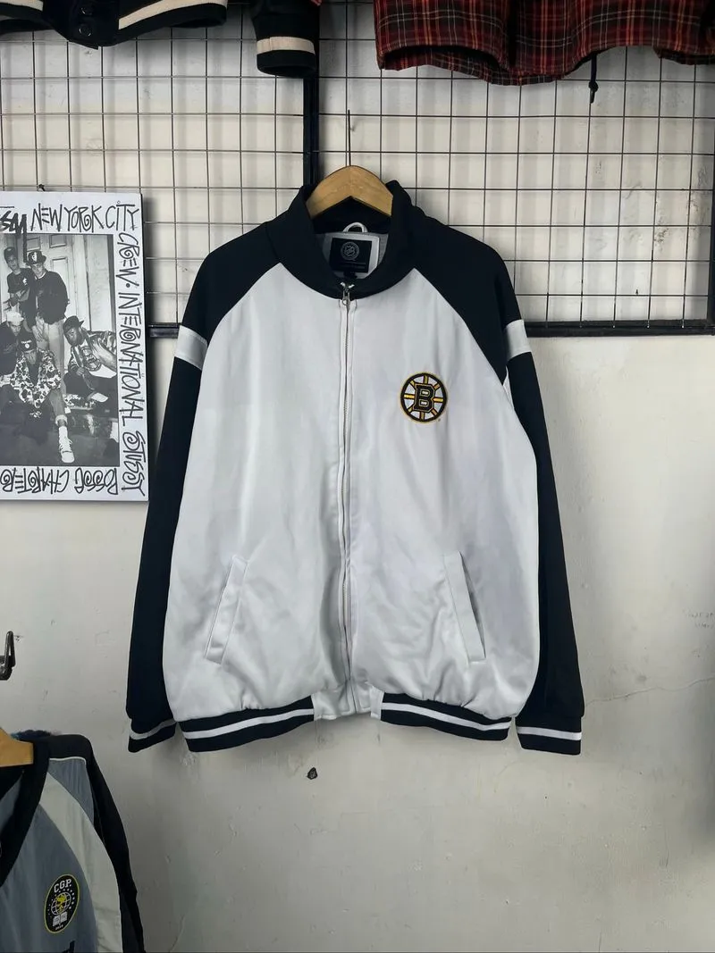 G3 carl banks x Nhl boston bruins tracktop jacket photo 1