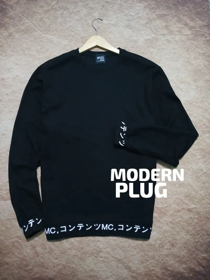 Sweatshirt hitam korean style second thrift photo 1