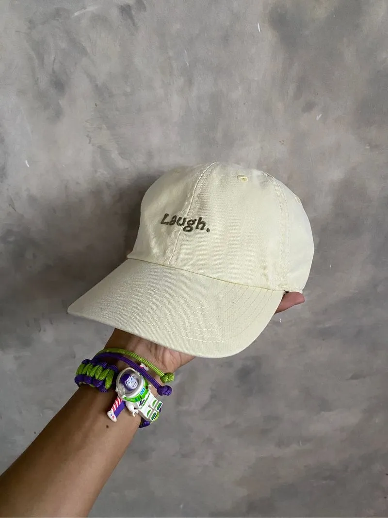 Laugh dad cap by Life Is Good soft yellow colour photo 1