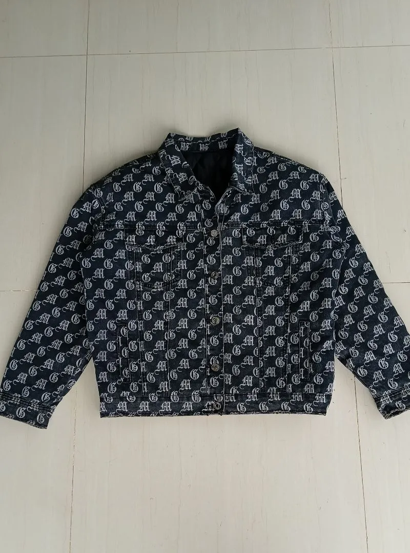 Missguided Streetwear Y2K Denim jacket Pria black photo 1