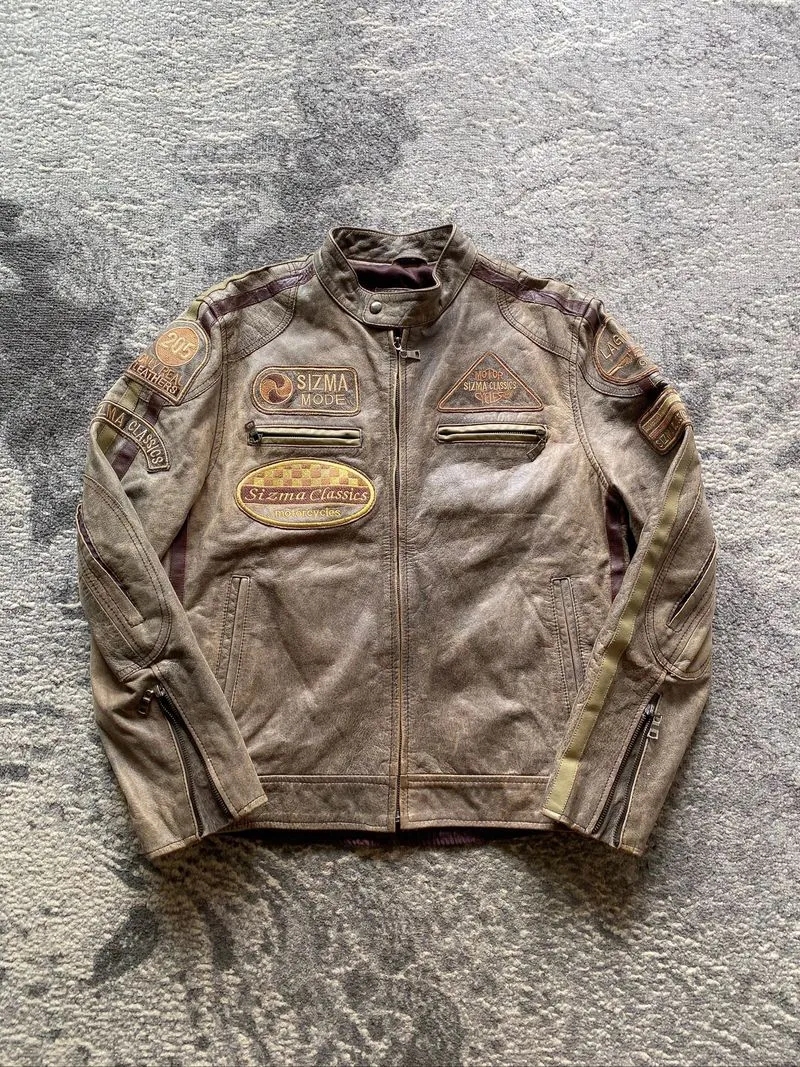 90’s Sizma London Classic Leather Biker Jacket photo 1