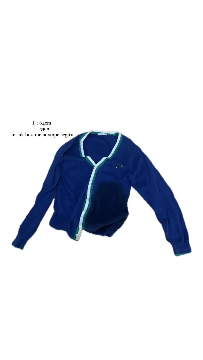 Minimalist Casual Cardigan Wanita navy photo 1