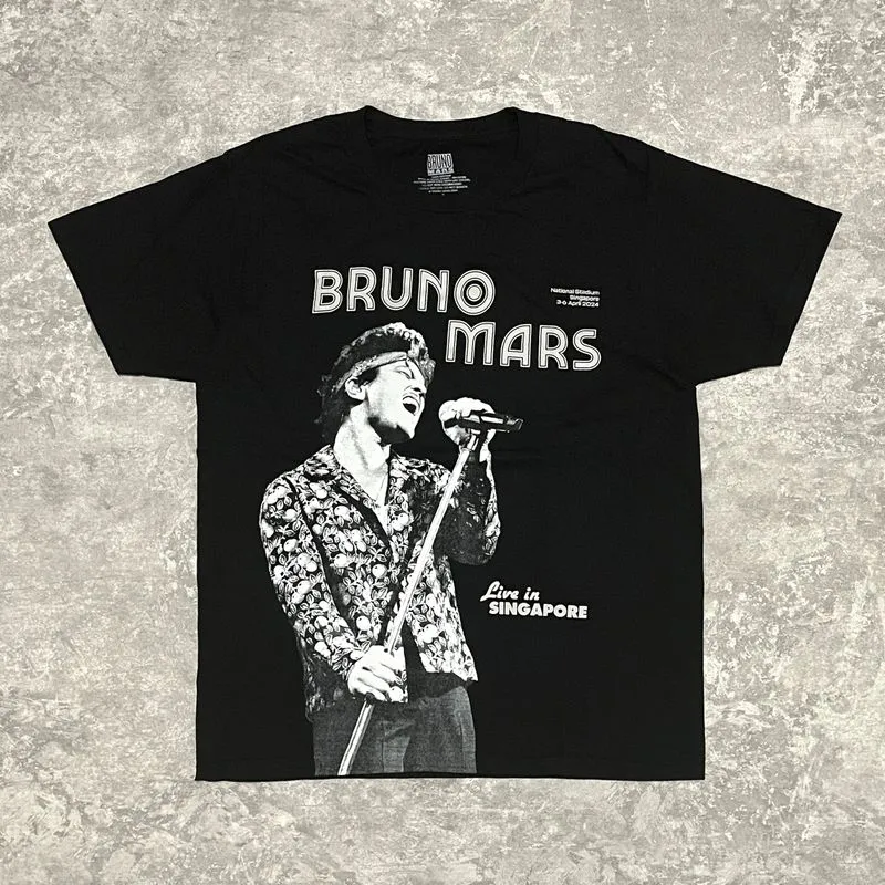 Kaos Singer Bruno Mars Live in Singapore Official Merch photo 1