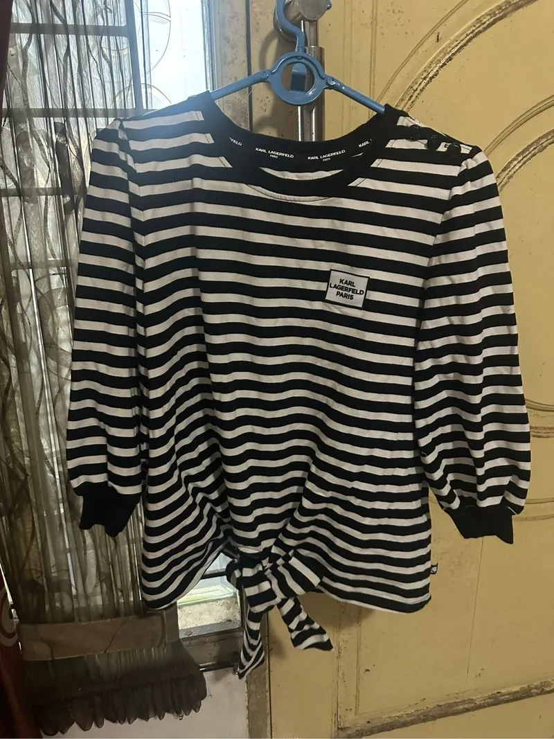 Made in USA Sweatshirt Wanita white black photo 1
