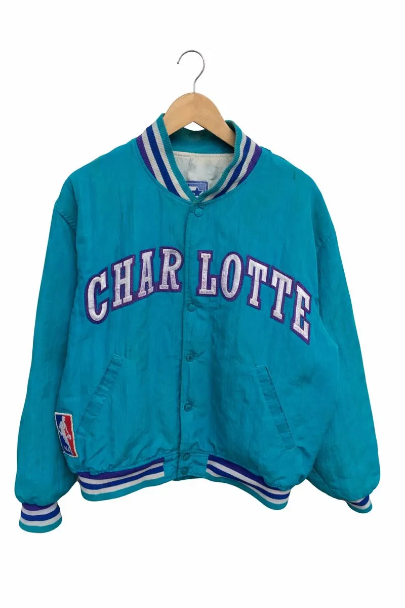 Varsity vintage starter jacket charlotte hornets photo 1