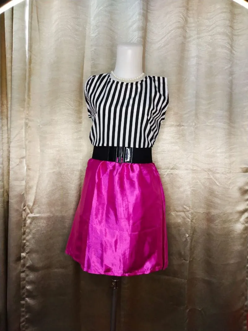 stripe cocktail dress  photo 1