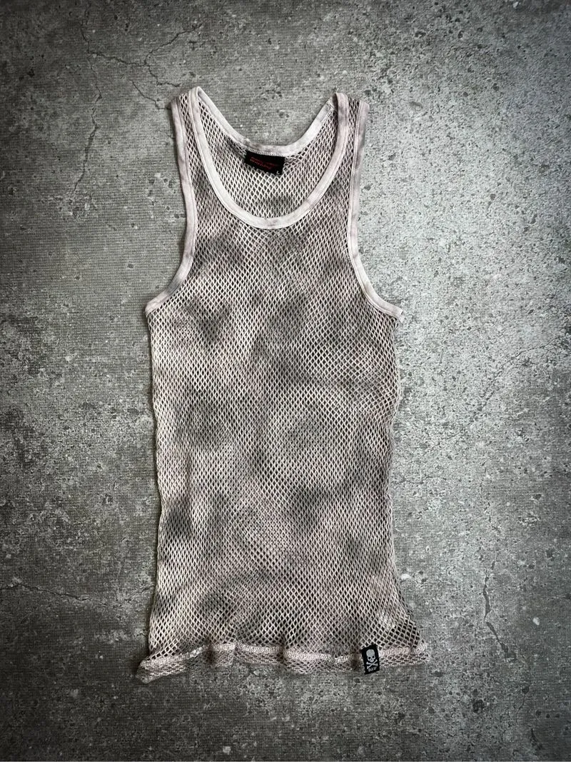 Dangerous Warning Mesh Knitt Tanktop photo 1