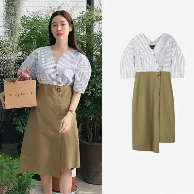 Andersson Bell Lena Shirt Combo Dress photo 1