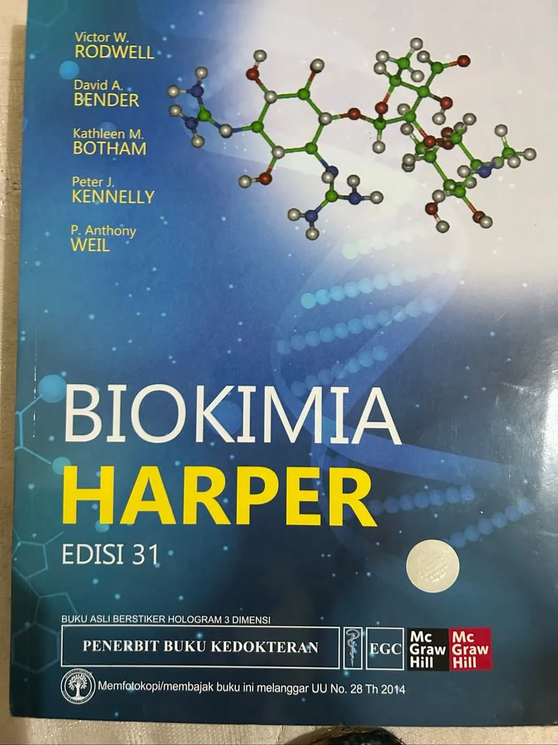 Biokimia Harper Ed 31 (Bhsa Indo) penerbit EGC/Original photo 1