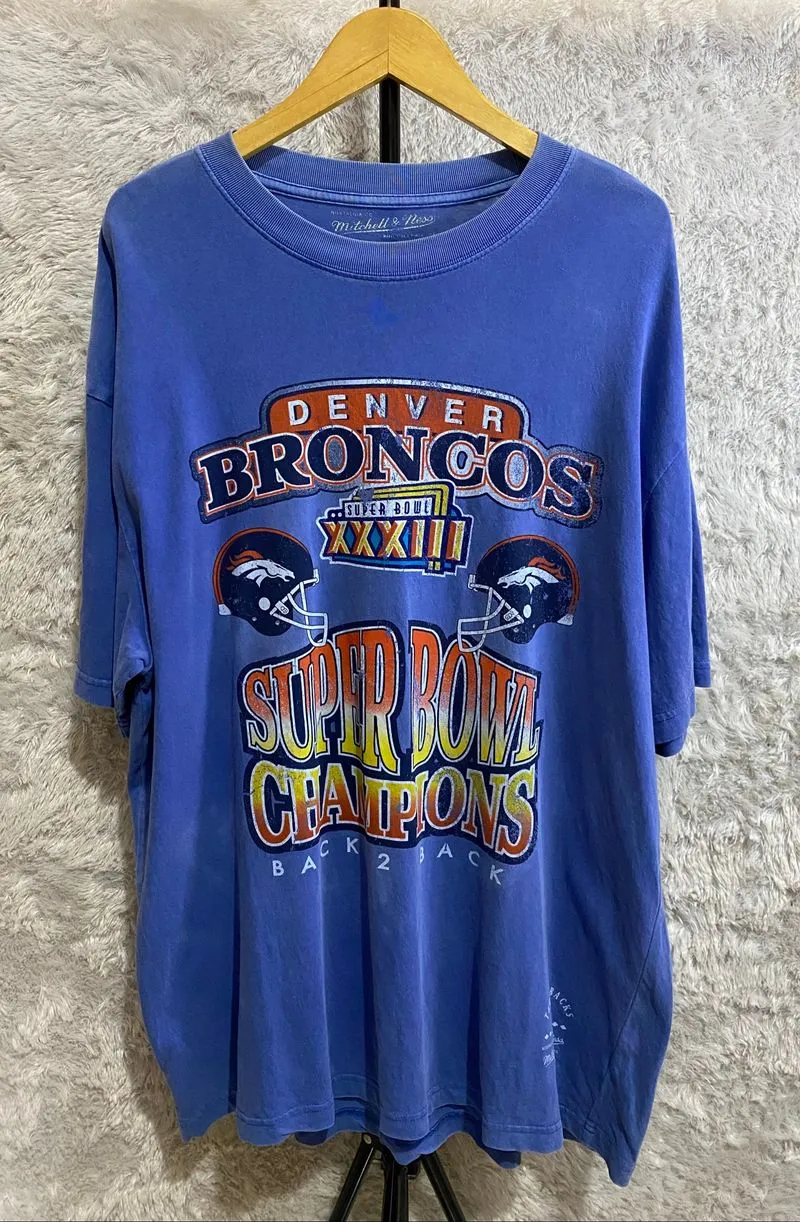  Mitchell & Ness Vintage Denver Broncos Super Bowl XXXIII T- photo 1