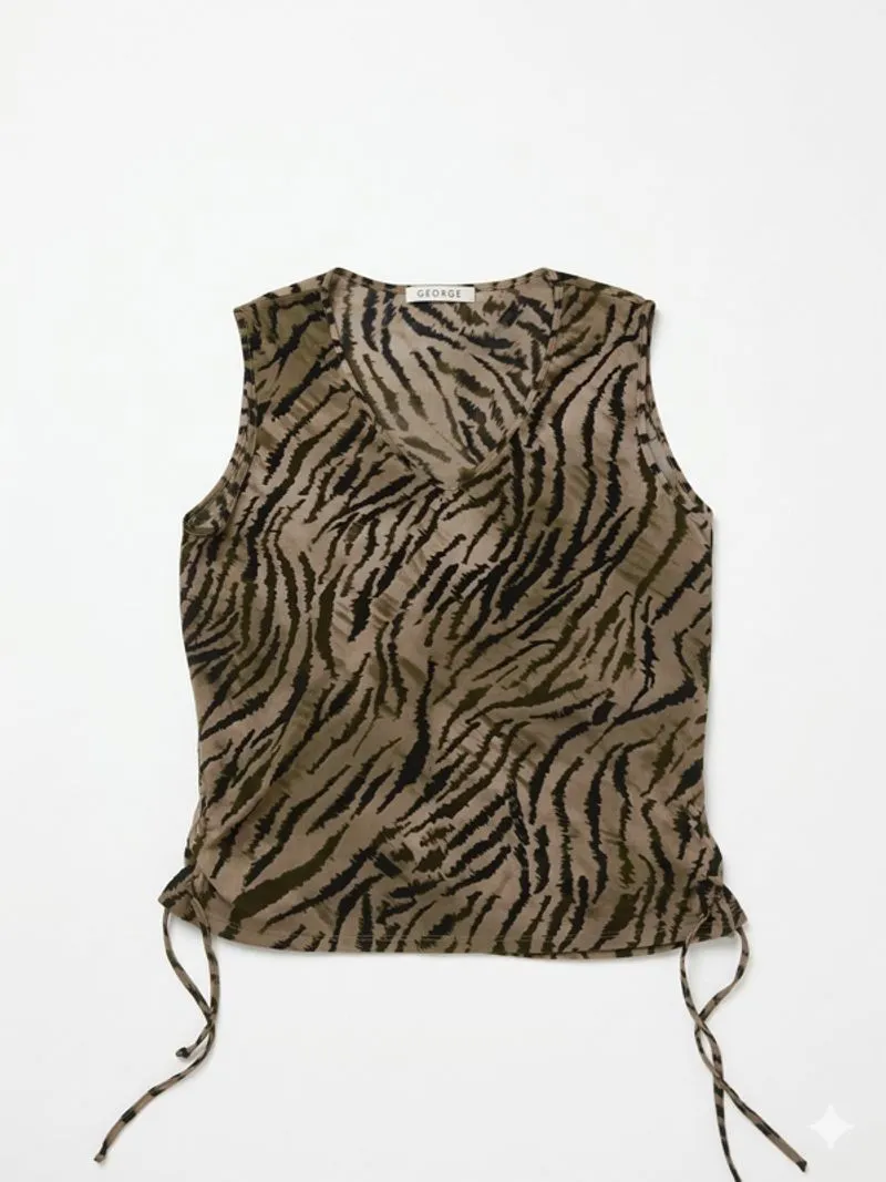 George Y2k Animal Print Tanktop photo 1