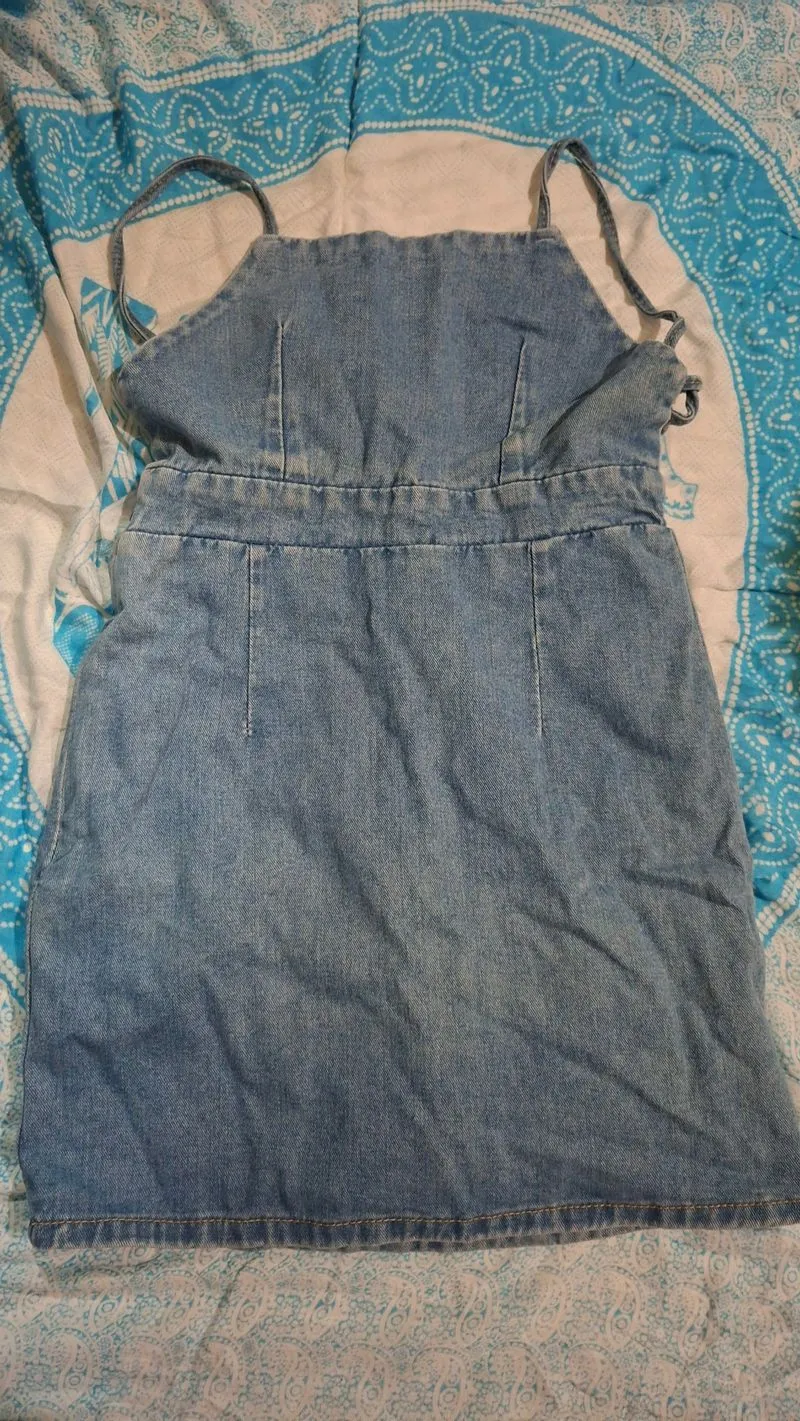 Denim overall dress, baju kodok rok(backless) photo 1