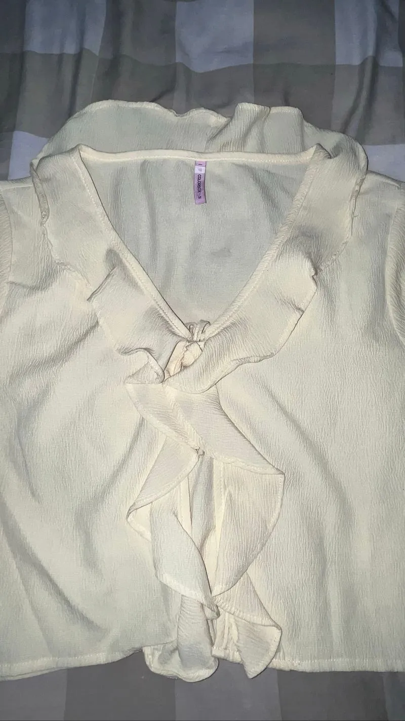 Ruffle V-Neck Blouse photo 1