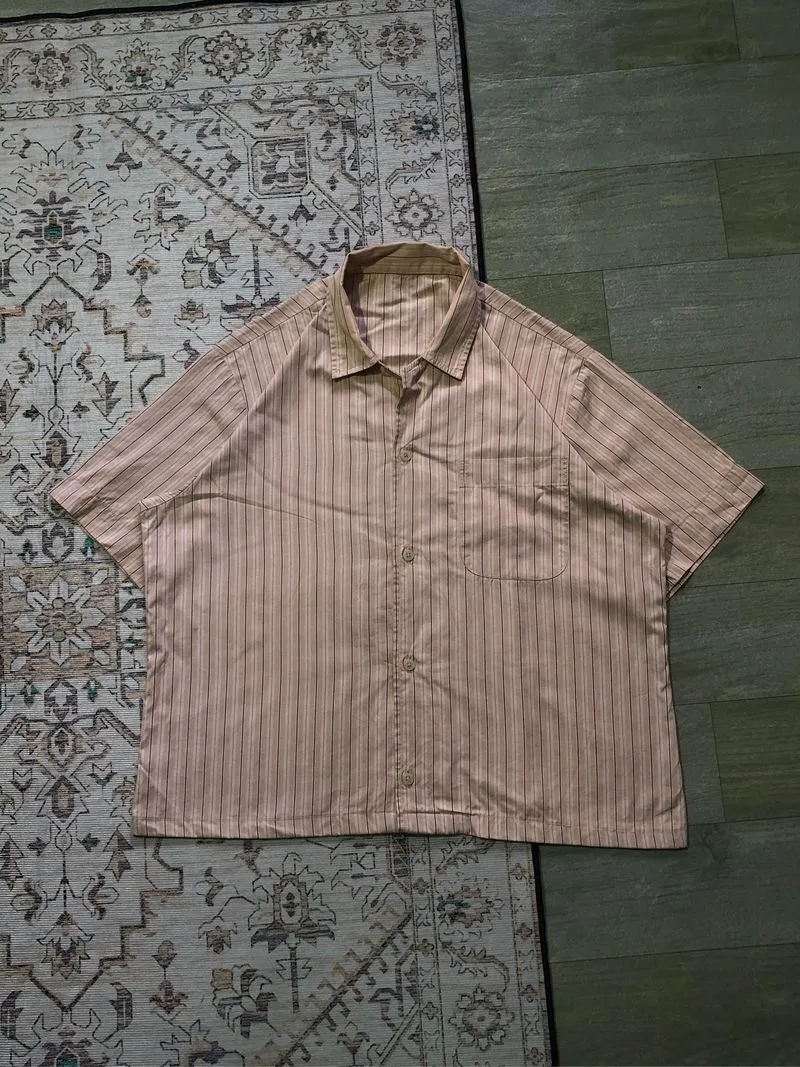 Boxy shirt plaid short sleeve No brand  photo 1