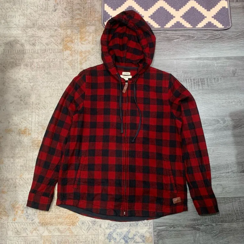 L.L.Bean Vintage Y2K Hoody Wanita black red photo 1