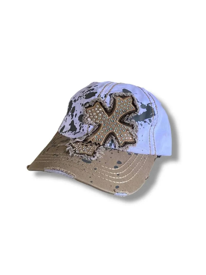 y2k Cross Hats Distresed By Leader photo 1