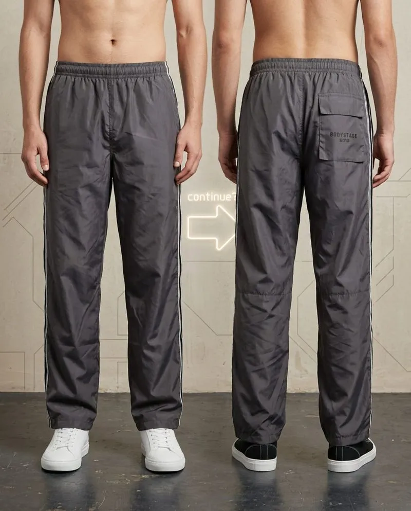 Konami Men's Youth "Body Stage 573" Grey Track Pants 26 photo 1