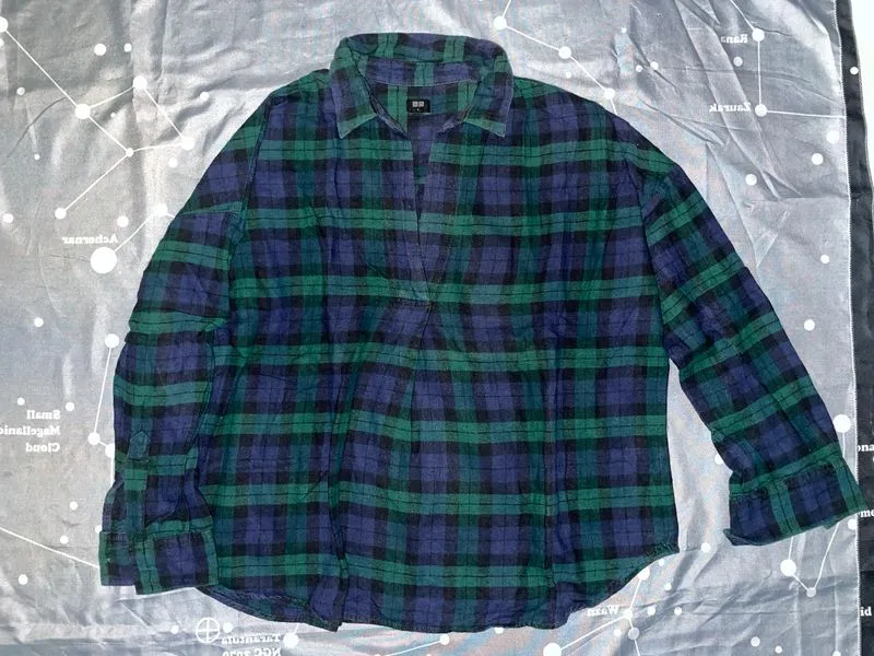 Kemeja Flannel Wanita Uniqlo photo 1