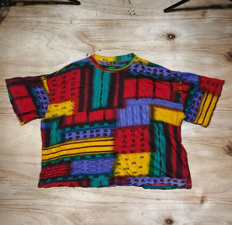 90's MAHILA COLLECTIONS Abstract Pattern Aesthetic Multicolo photo 1
