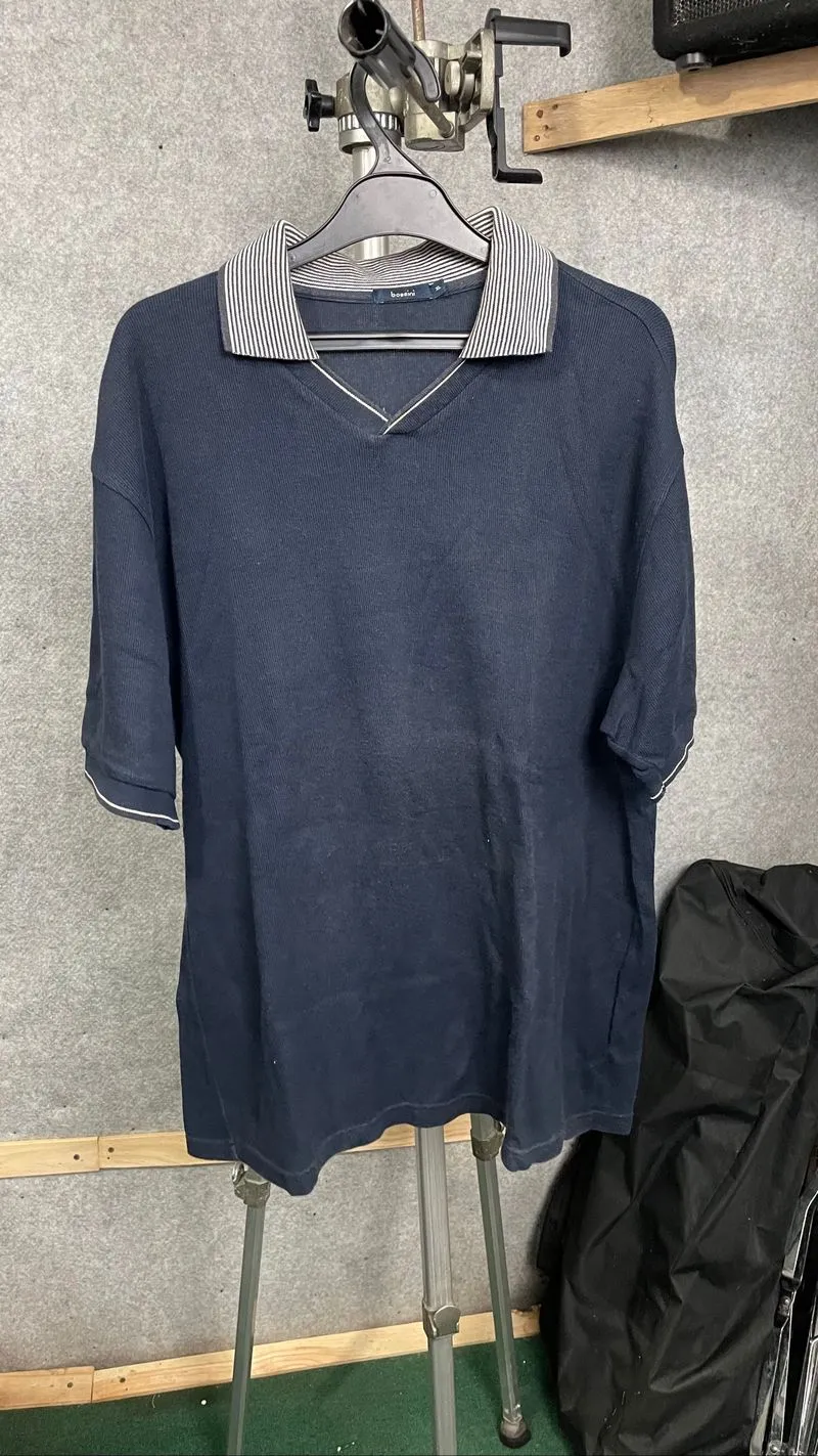 Bossini Fine stretch Cotton T-Shirts - Navy  photo 1