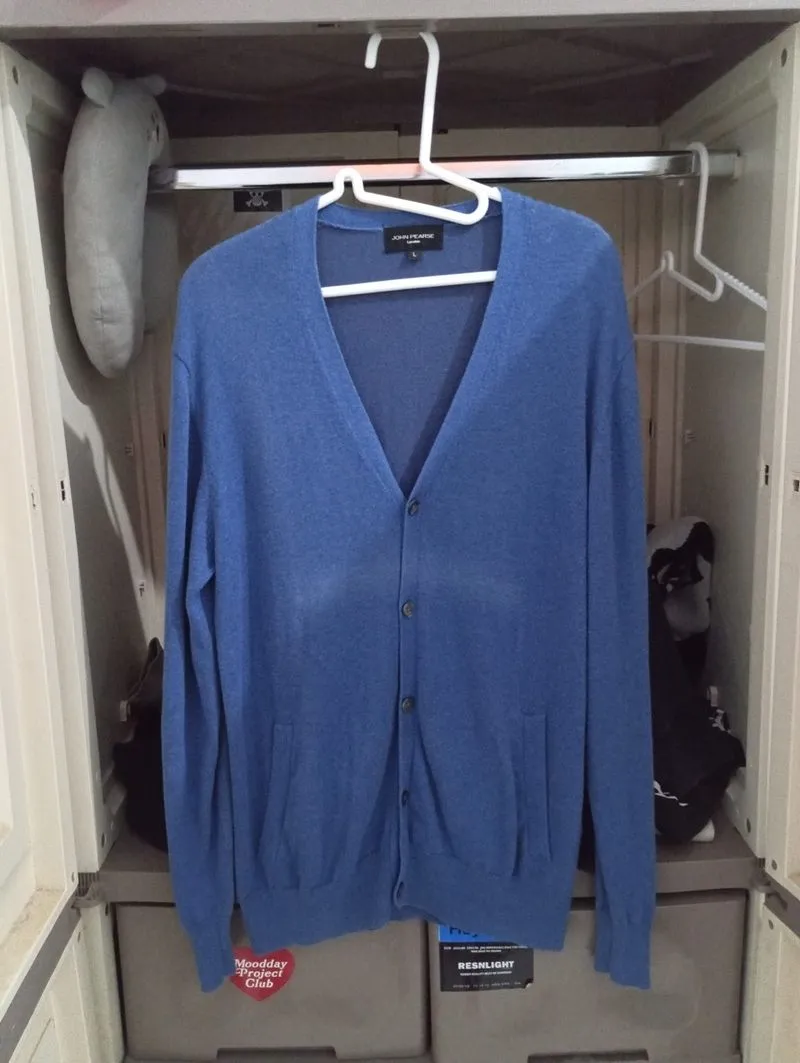 Cardigan John Pearse London Blue - Size L photo 1