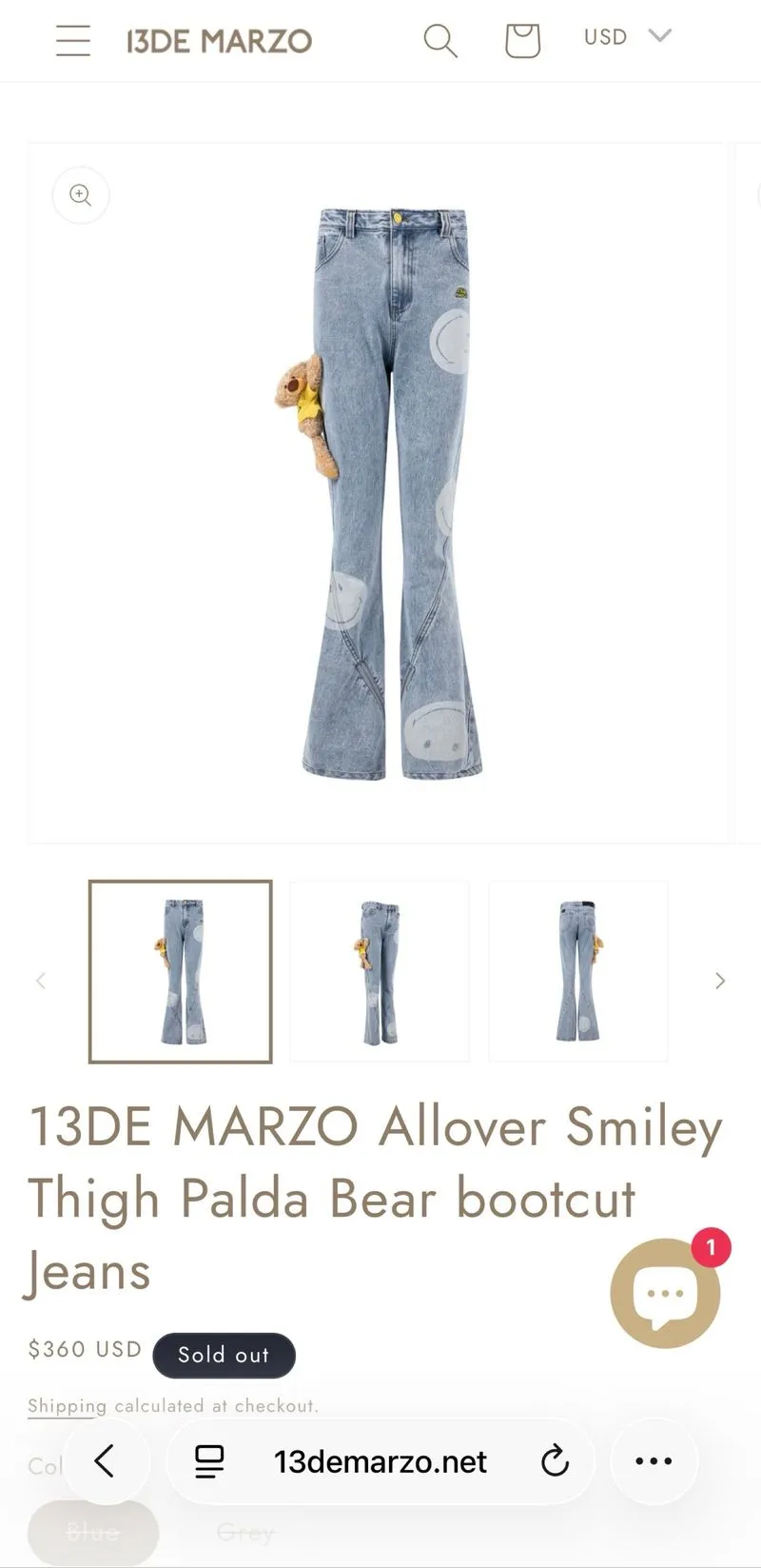 13de Marzo x Smiley Flared Pants photo 1