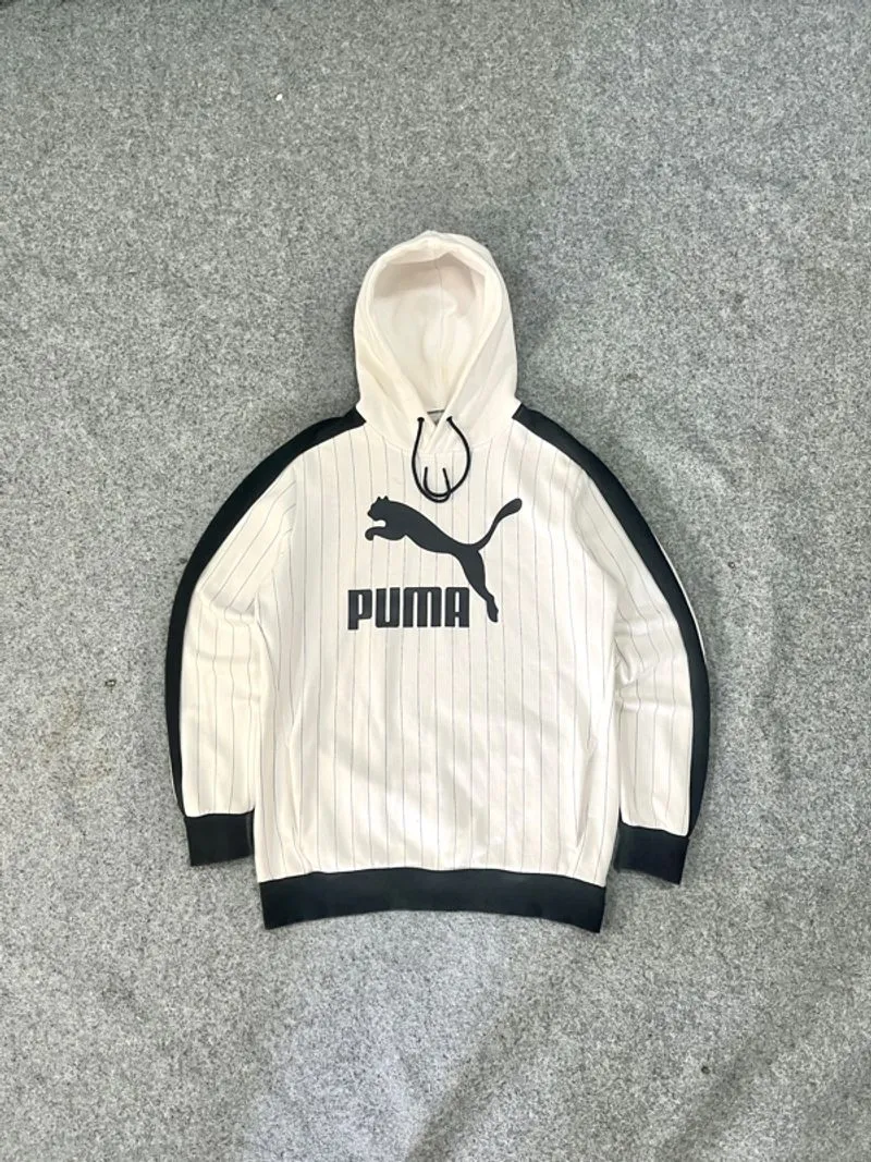 PUMA PINSTRIPE BIG LOGO HOODIE photo 1