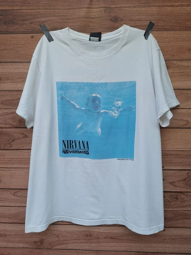 Kaos band vintage nirvana nevermind album 2009 baju tee photo 1