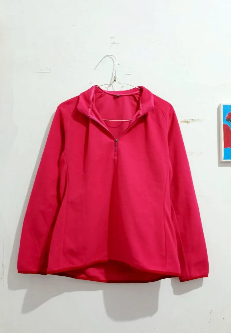 sweater halfzip fuchia photo 1