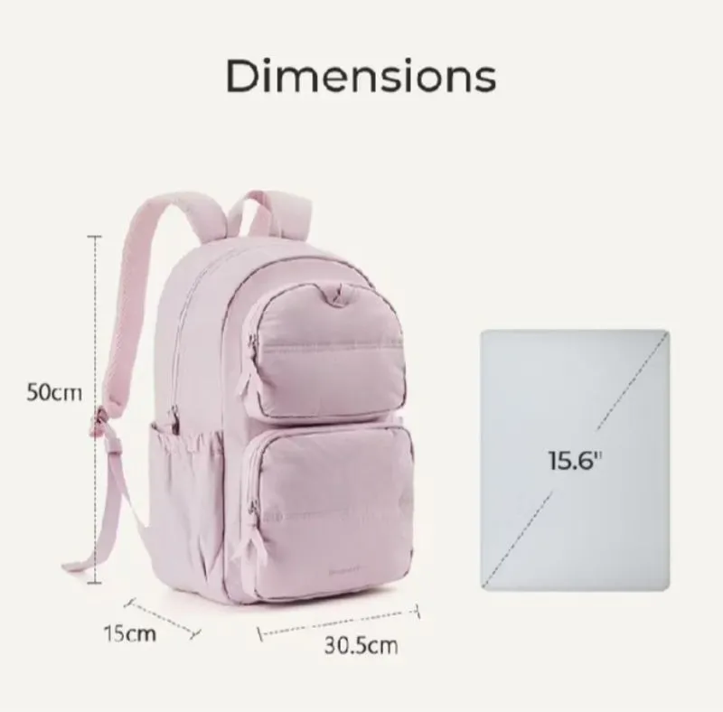 Bagsmart Fashion Laptop Backpack Waterproof Large photo 1