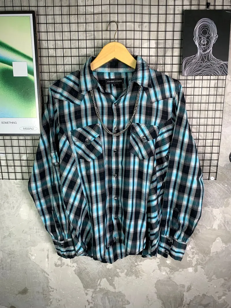 D'HOMME A HOMME Western Plaid Shirt photo 1