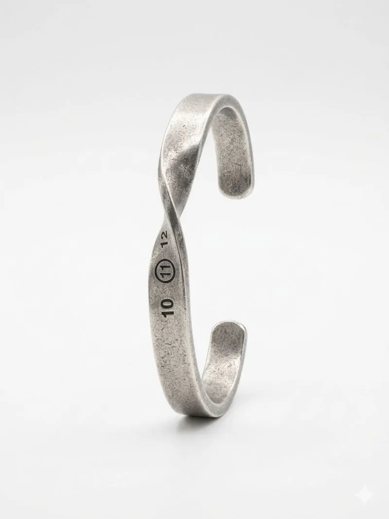 MAISON MARGIELA Twist Bracelet in Palladio Plating photo 1