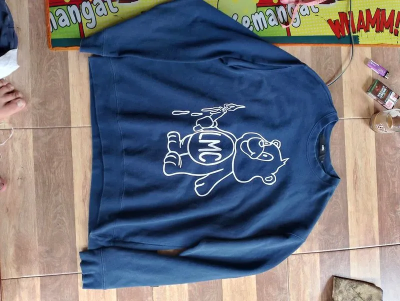 LMC Vintage Casual Sweater Pria blue photo 1