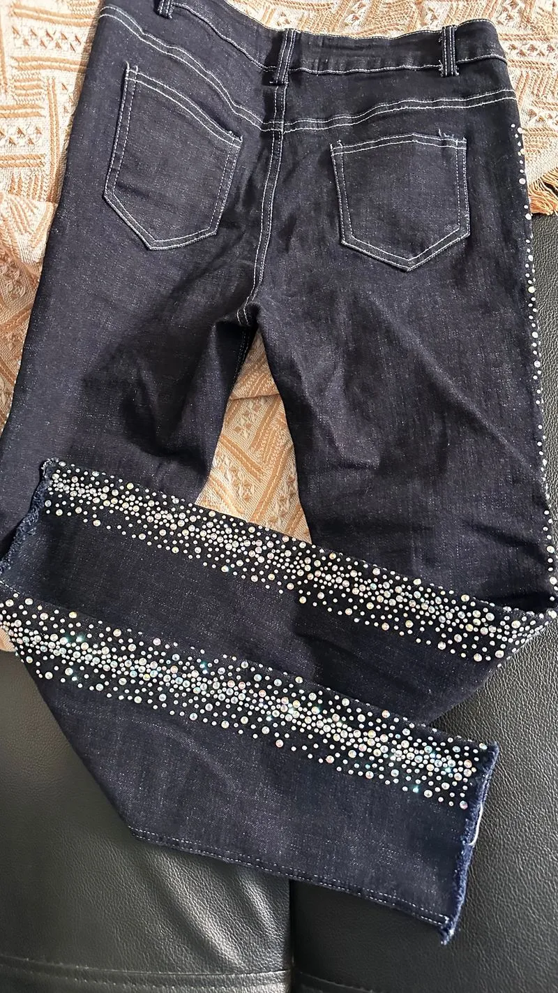 Casual Reworked Skinny jeans Wanita navy photo 1
