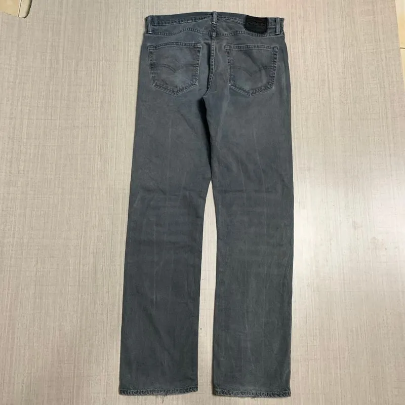 Levi's 504 straight fit vintage washed grey selvedge accents photo 1