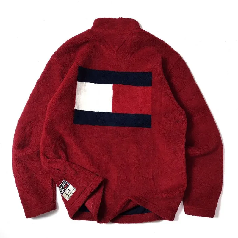Tommy Hilfiger big flag logo fleece jacket
 photo 1