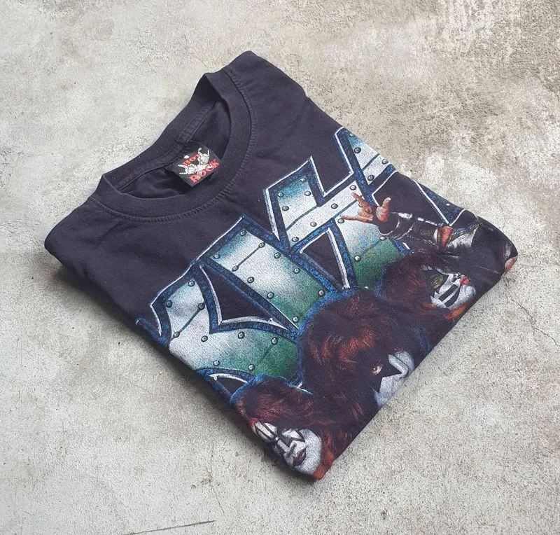Y2K T-shirt Pria black photo 1