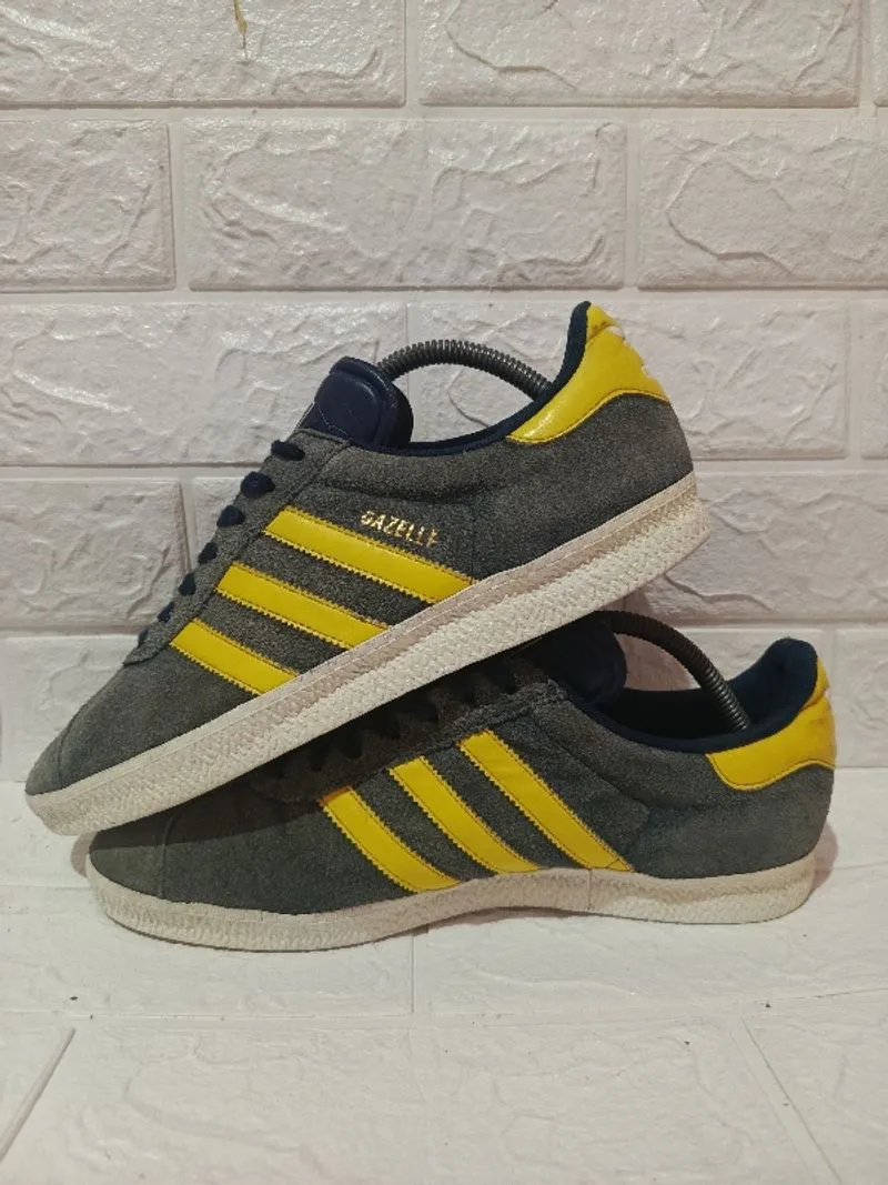 Adidas Gazelle Grey Yellow photo 1
