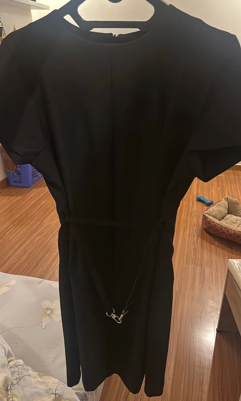 H&M Minimalist Casual dress Wanita black photo 1