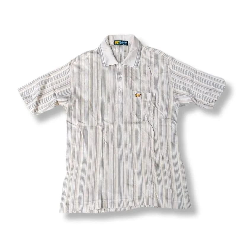 GOLDEN BEAR STRIPE POCKET POLO SHIRT | KAOS POLO | MNZA photo 1