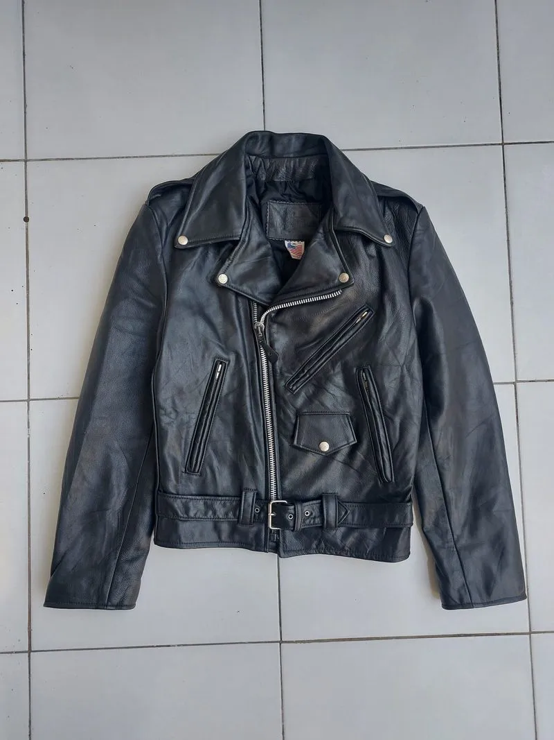 BRANDED GARMENTS JAKET KULIT RAMONES VINTAGE LEATHER JACKET photo 1