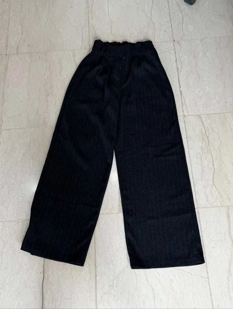 Striped black pants photo 1