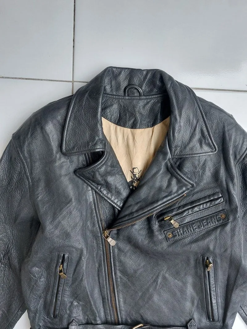 SHANE JEANS JAKET KULIT RAMONES VINTAGE LEATHER JACKET photo 1