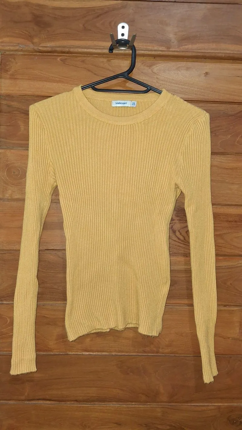 Yellow Knit Sweater Rajut Kuning photo 1