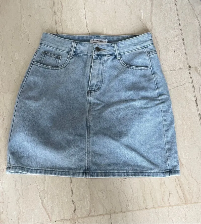 Mini jeans skirt photo 1