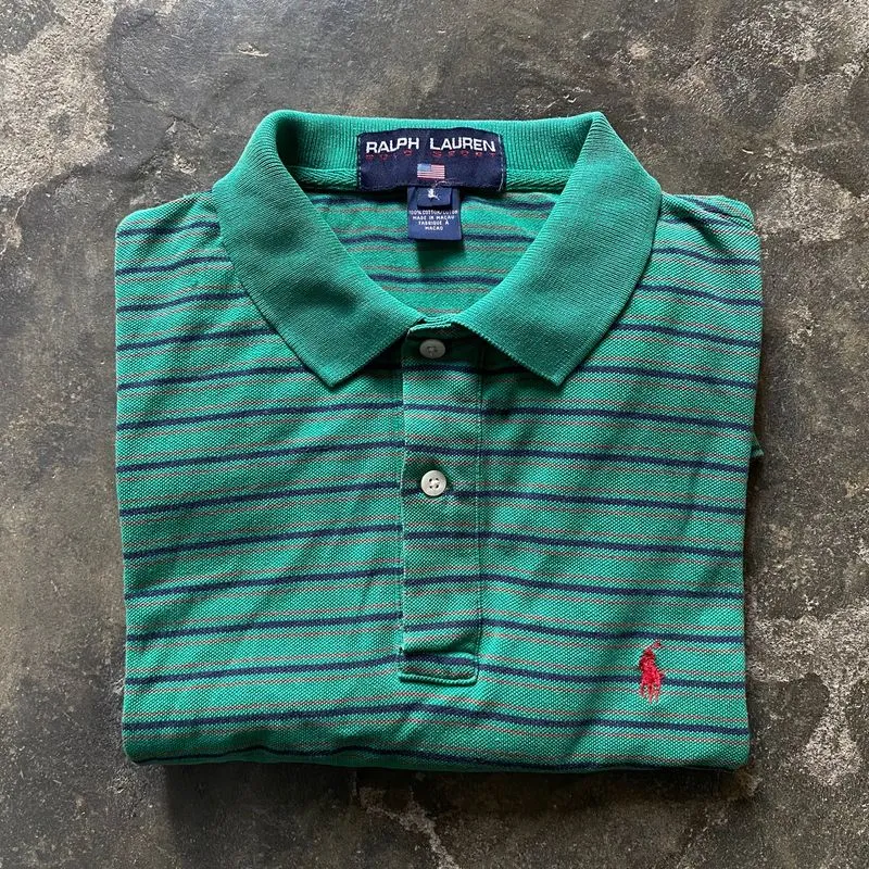 Vintage Ralph Lauren Polo Sport Stripe Polo Shirt photo 1